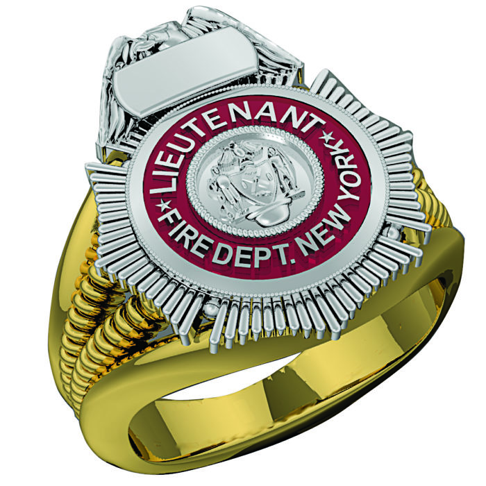 Womens FDNY Lieutenant Badge Ring 1