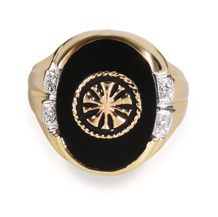 Mens Fire Department Chief Ring - 5 Horns 1
