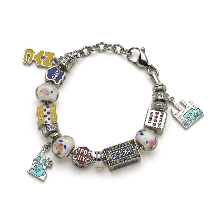 NYC Charm Bracelet - Includes Bracelet and All Charms 1