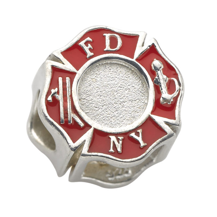 Fire Department of the City of New York Charm - FDNY Maltese Charm - Fits Pandora Bracelet 1