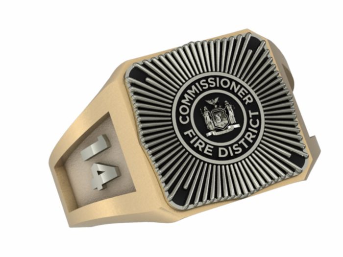 Mens Fire Department Commissioner Ring 1