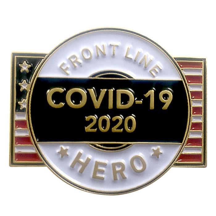 Front Line Hero Pin: Badge of Honor COVID-19 Lapel Pin for Front-Line Heroes 1