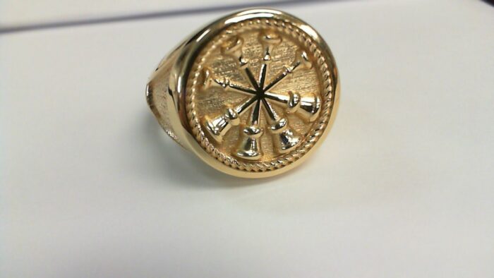 Mens Fire Department Deputy Chief Ring – 4 Horns 5